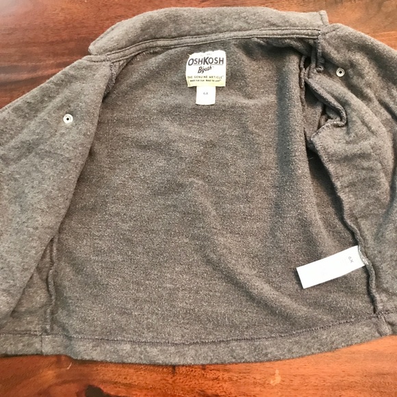 Girls OshKosh Knit Zip up Moto Jkt - sz 6X - Picture 4 of 5